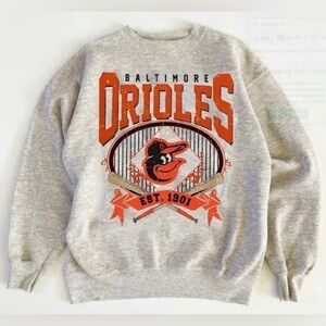 NWT Baltimore Orioles MLB baseball Crewneck Sweatshirt - Small - Men / Women